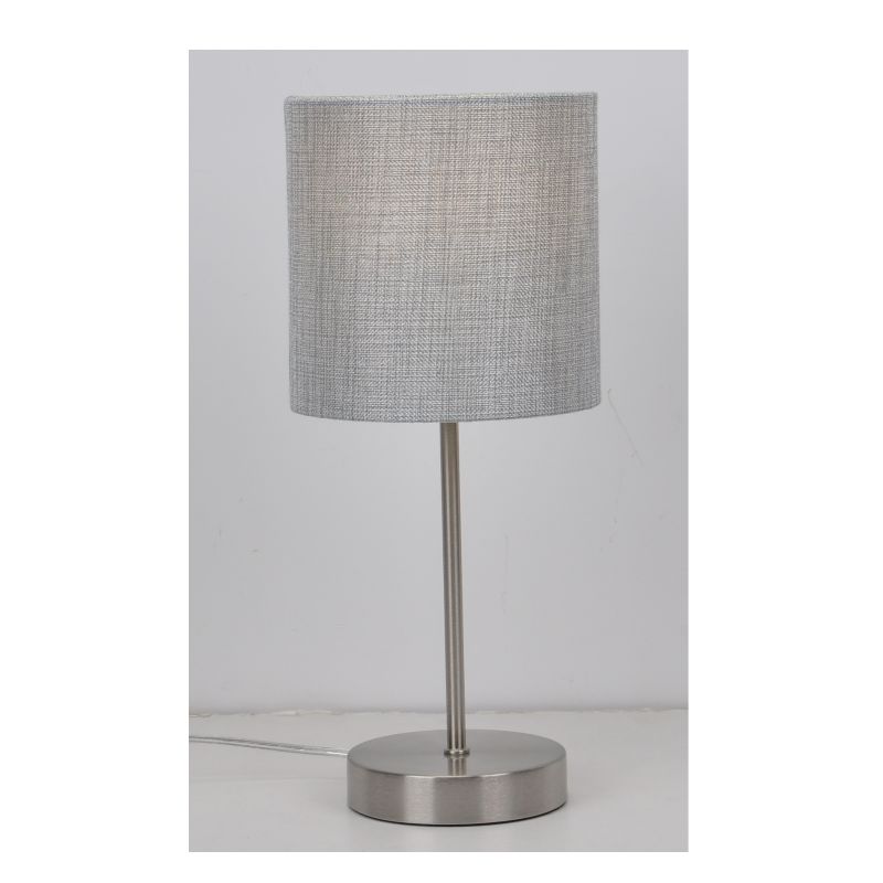 Bordslampa med linneskärm