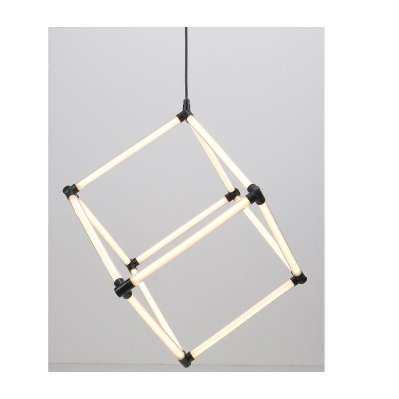 Modern LED-pendellampa med akrylrör