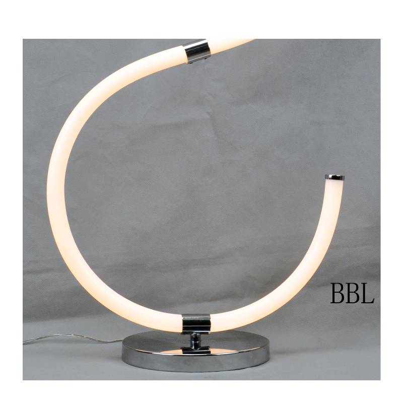 LED-bordslampa med akrylrör i S-form