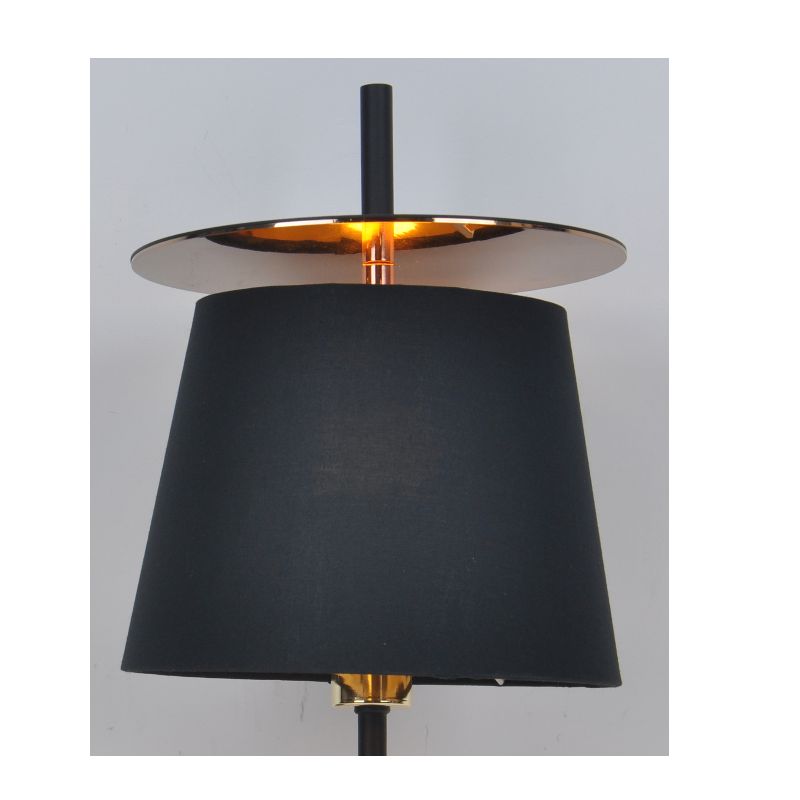 Bordslampa med tygskärm och PB dekorationsark