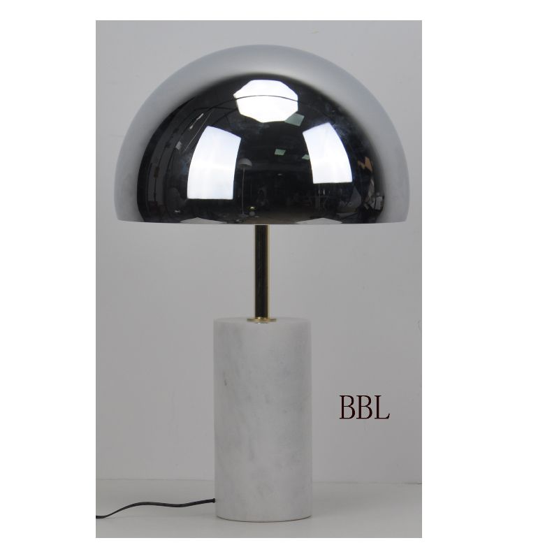 LED bordslampa med vit marmorbund