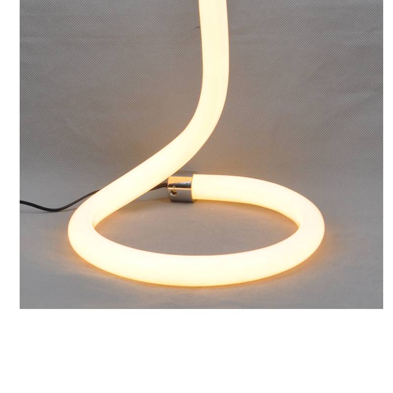 LED bordslampa med akrylrör och utan skugga