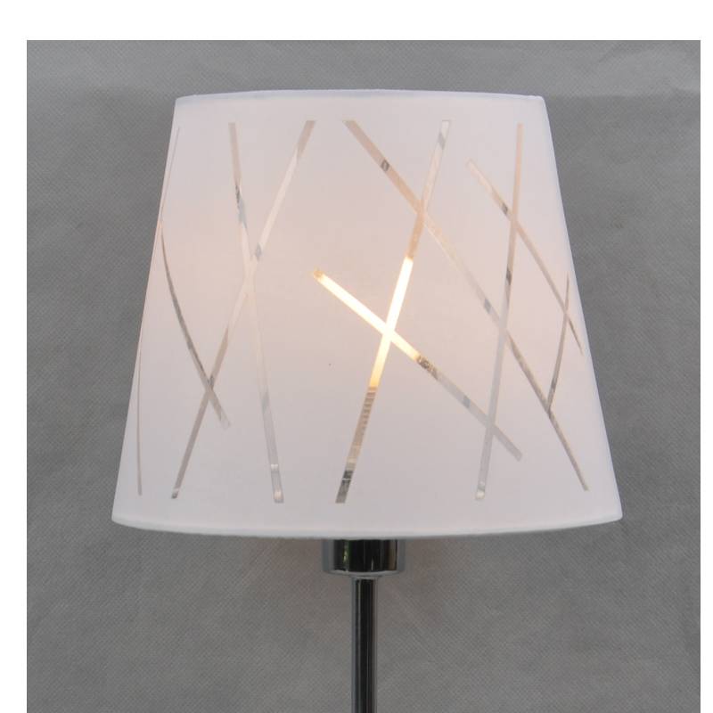 Bordslampa med tygskärm och transparent akrylbas