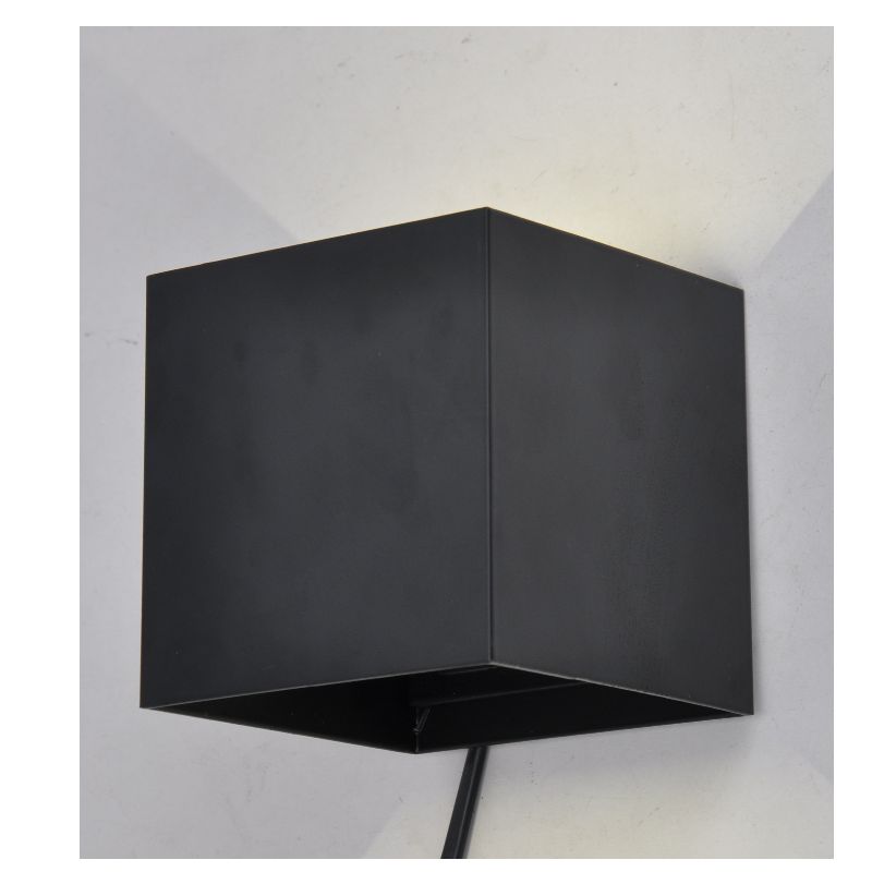 Ljusdiodlad fyrkantig vägglampa med lysdiodmotor, ljus upp och ner